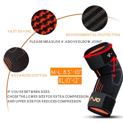 Elbow Compression Sleeve Weightlifting - Golfers Elbow Brace for Tendonitis and Tennis Elbow for Men Women, Support Strap Cubital Tunnel Brace for Sleeping Ulnar Nerve Entrapment Relief
