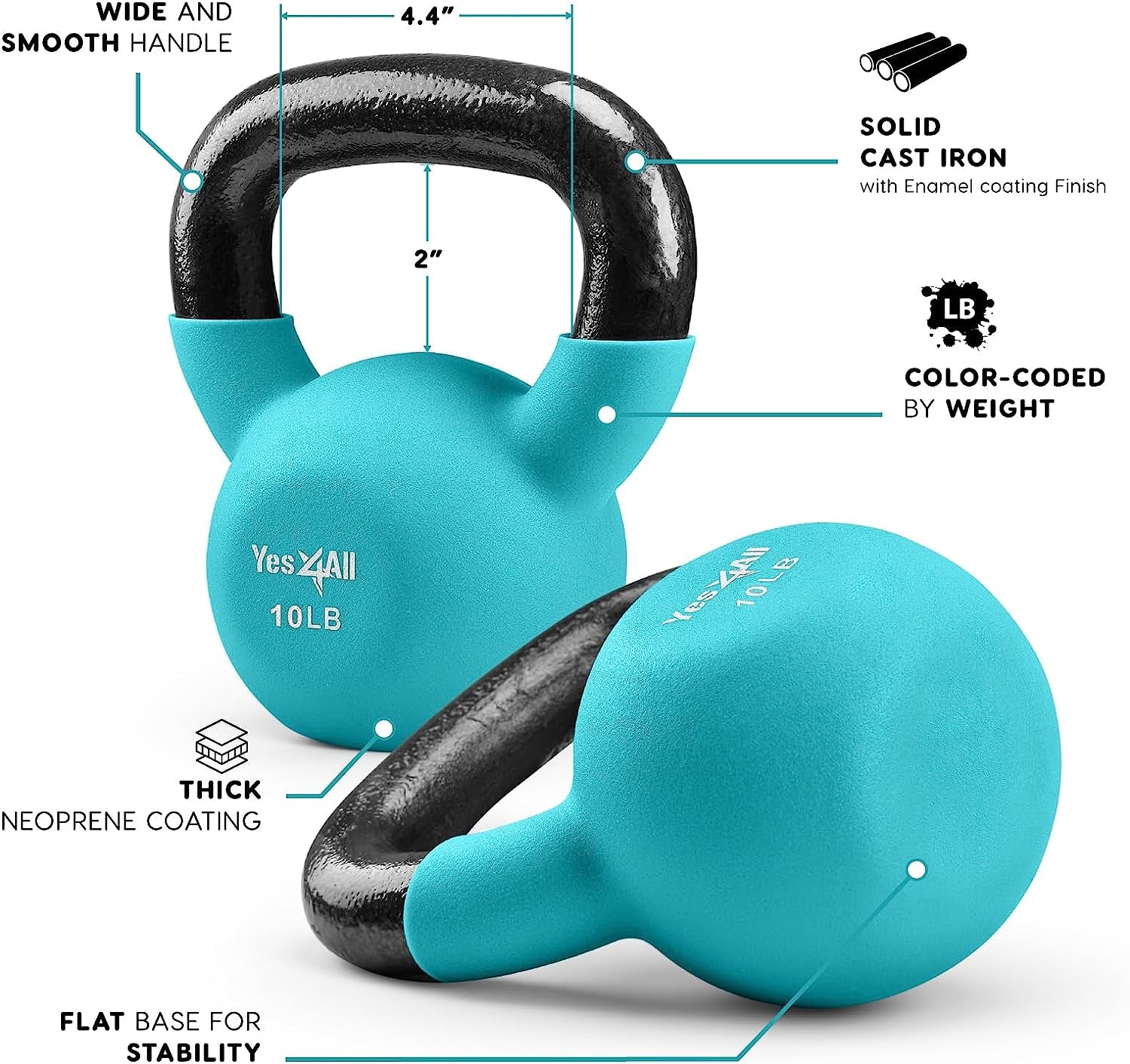 Kettlebells 5Lbs-65Lbs & Kettlebell Sets Adjustable Weights, Kettlebell for Weight Training, Home Workout Equipment with Secure Grip for High Rep, Exercise Equipment