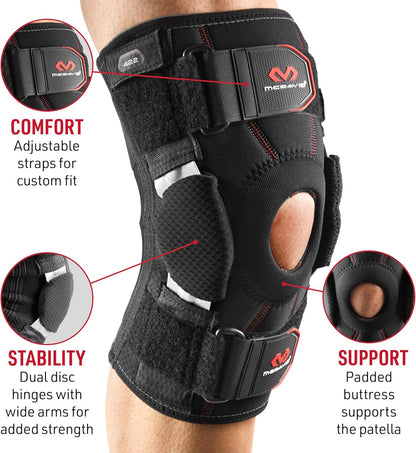 Hinged Knee Brace for Men & Women, Maximum Knee Support & Compression for Stability & Recovery, Ligament, Hyperextension Support