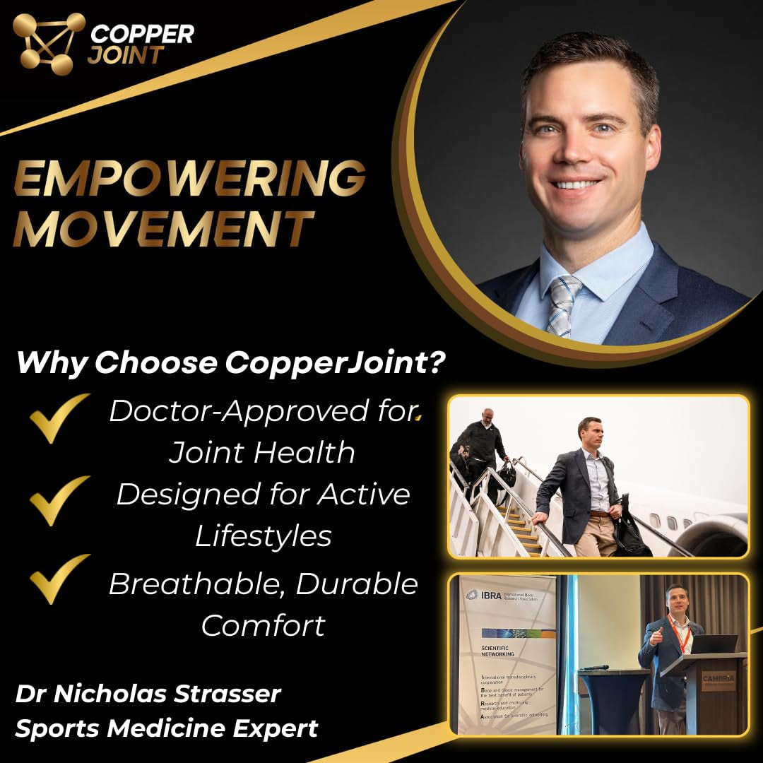 Copperfit Compression Ankle Brace for Women Support, Durable Design Foot and Ankle Support for Women & Men Ideal to Support for Sports, Running, Comfortable Fit, Breathable Material - Large