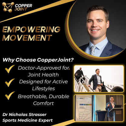 Copperfit Compression Ankle Brace for Women Support, Durable Design Foot and Ankle Support for Women & Men Ideal to Support for Sports, Running, Comfortable Fit, Breathable Material - Large