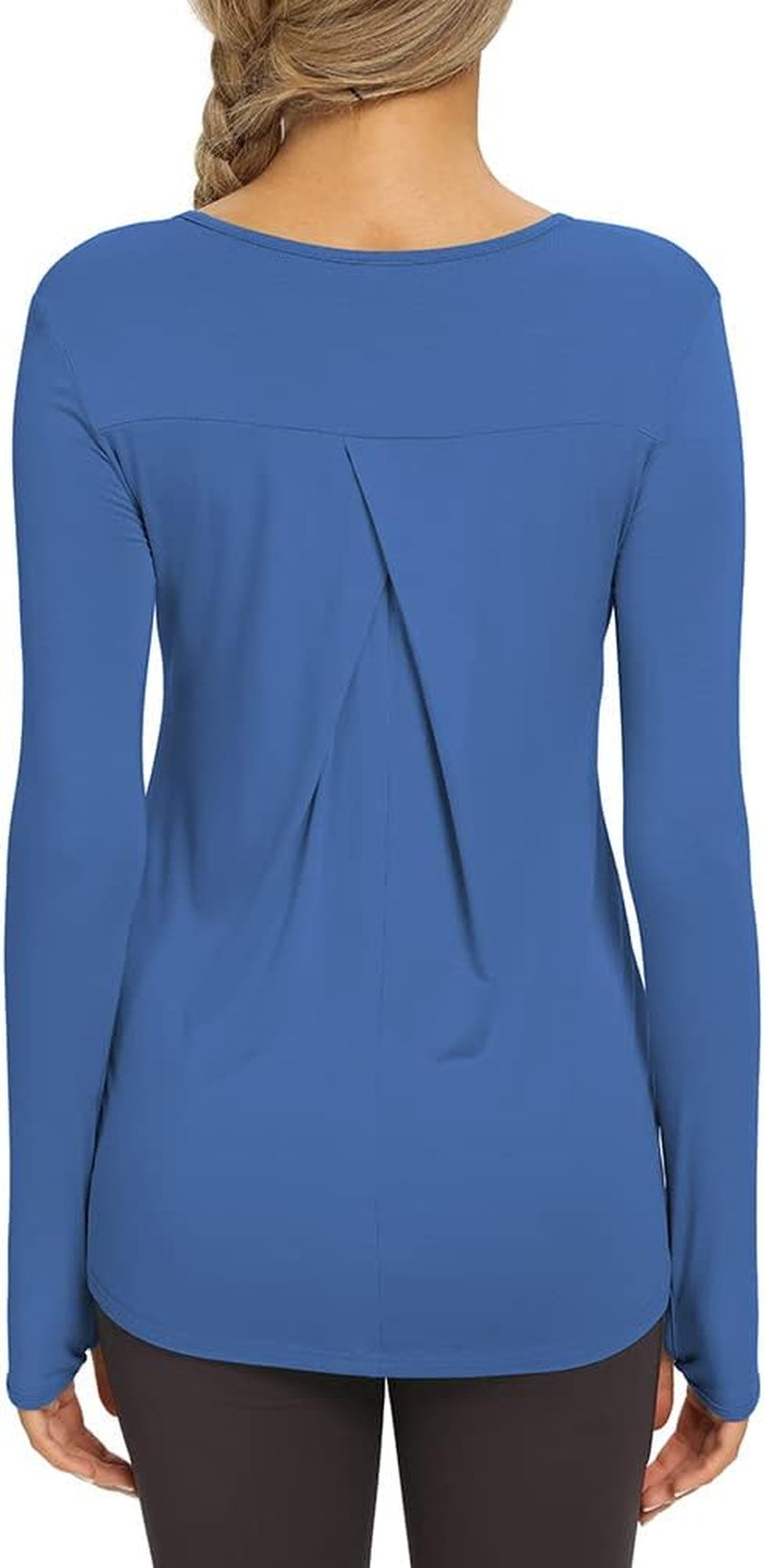 Womans Blue Workout, Yoga Long Sleeve