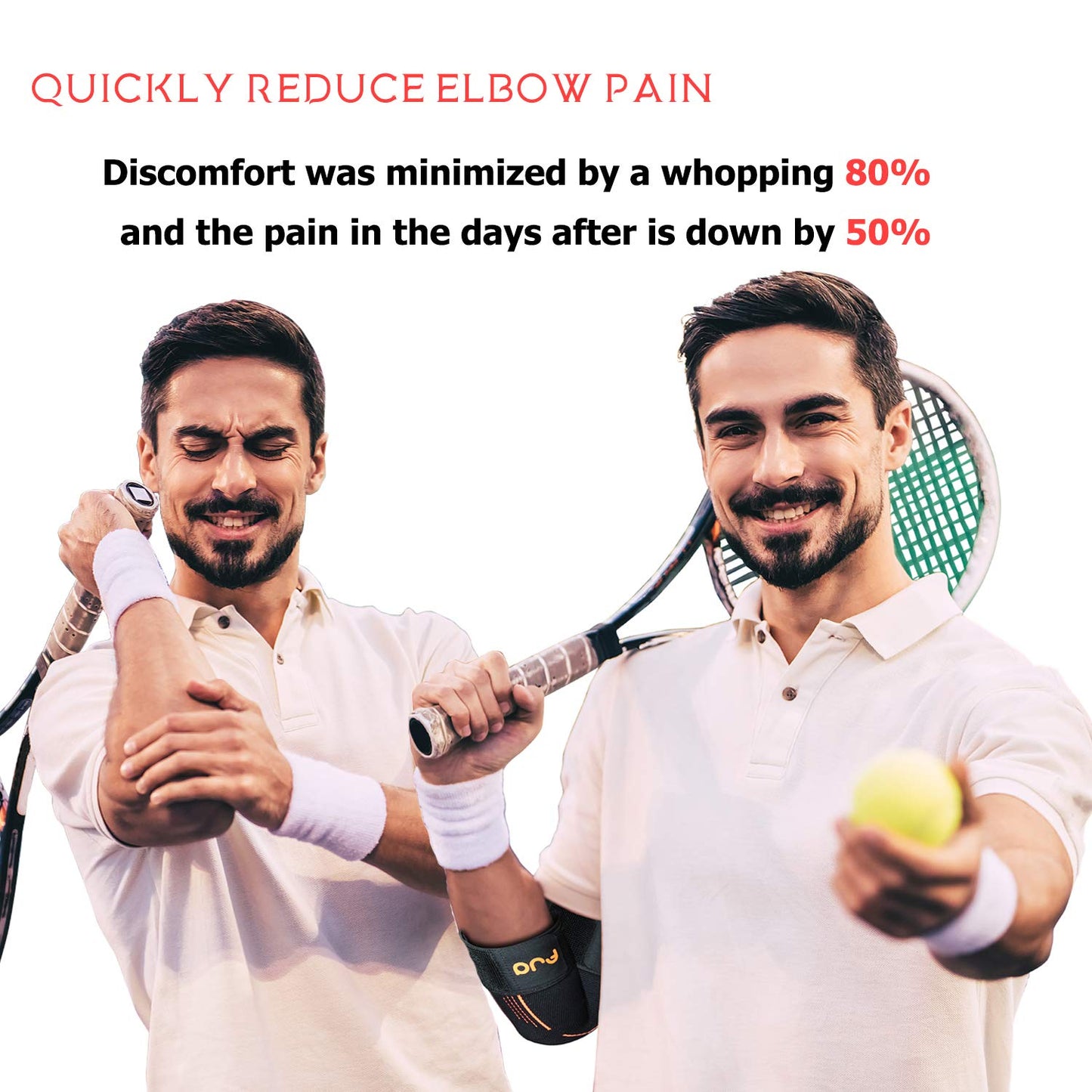 Elbow Compression Sleeve Weightlifting - Golfers Elbow Brace for Tendonitis and Tennis Elbow for Men Women, Support Strap Cubital Tunnel Brace for Sleeping Ulnar Nerve Entrapment Relief