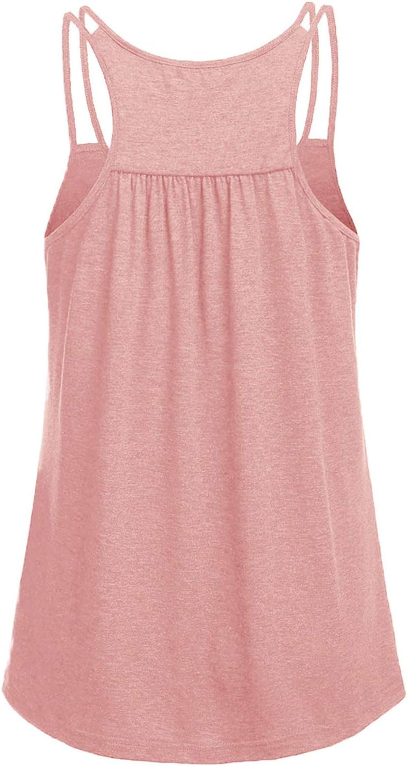 Women'S Workout Tops Sleeveless Loose Fit Yoga Shirts Racerback Tank Tops Gym Clothes