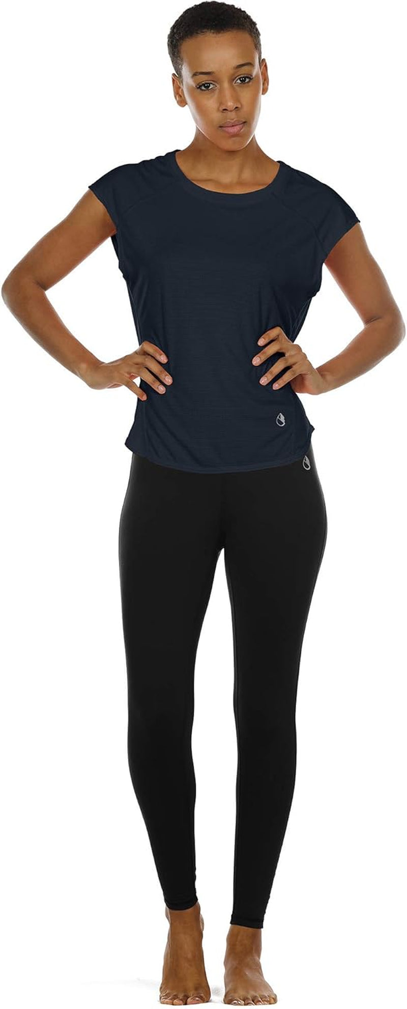 Workout T-Shirt for Women - Fitness Gym Yoga Running Exercise Cap Sleeves Tops