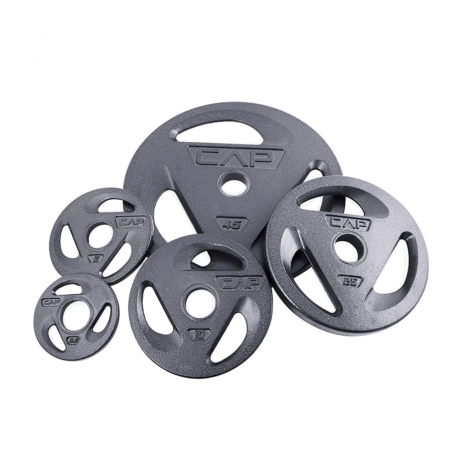 Barbell 2" Olympic Grip Plate, 45Lb Single