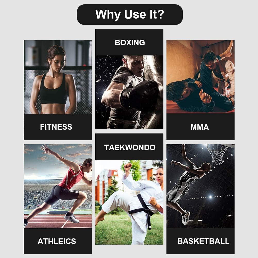 Boxing Training Resistance Band Set Leg Strength and Agility Training Strap System for Boxing,Mma,Muay Thai,Karate Combat, Basketball,Football Build Speed and Strength for Hitting