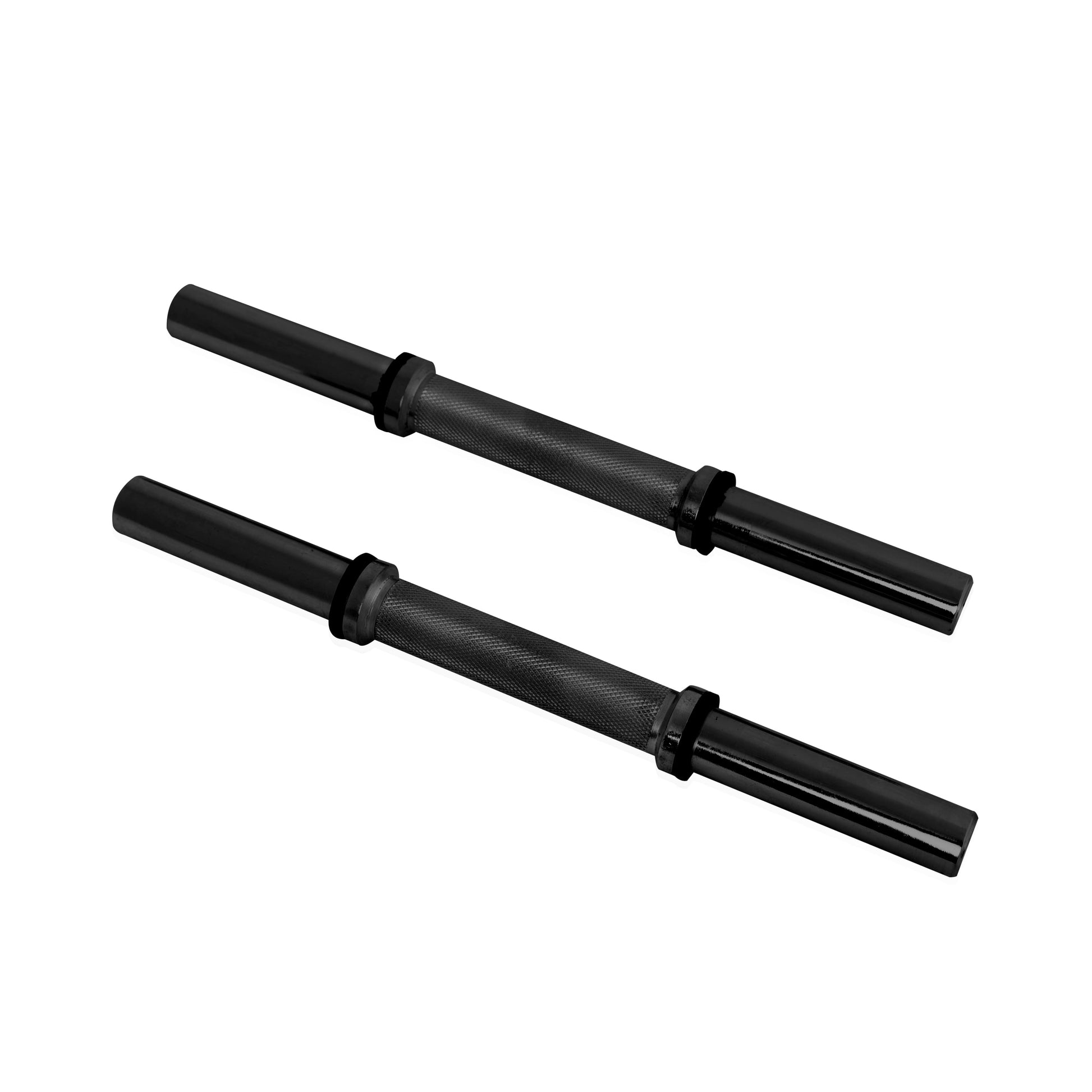Barbell Pair of 14" Standard Dumbbell Handles, Black