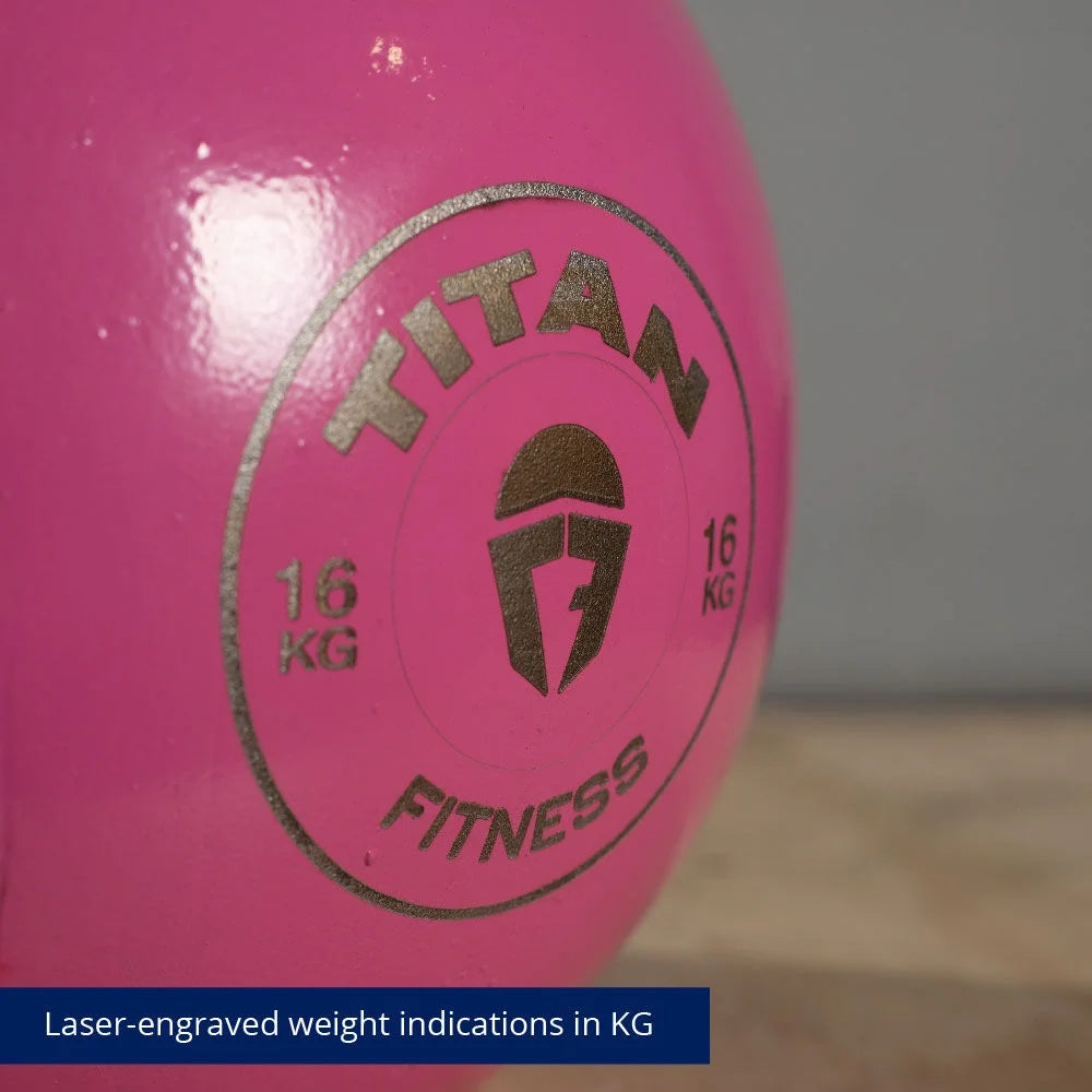 16 KG Competition Kettlebell, Single Piece Casting, KG Markings, Full Body Workout