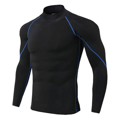 Men Sport T-Shirt Quick Dry Bodybuilding Running Shirt Long Sleeve Compression Top Gym T Shirt Men Fitness Tight Rashgard